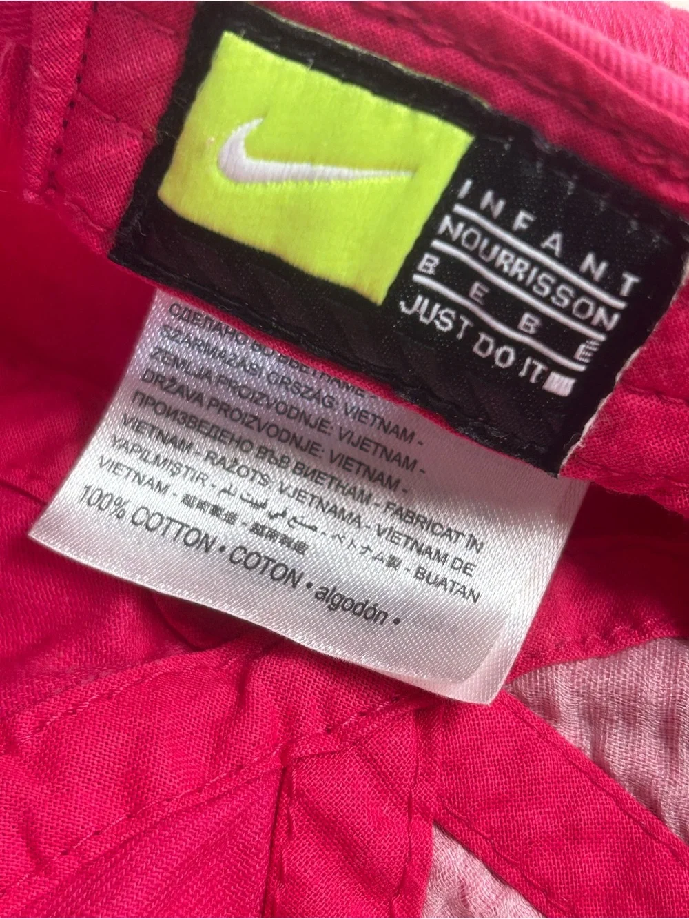 Nike Kids Hot Pink Cap with Black Swoosh